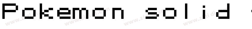 Pokemon solid font字体转换